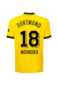 Fotbalové Dres Borussia Dortmund Youssoufa Moukoko #18 Domácí Oblečení 2023-24 Krátký Rukáv